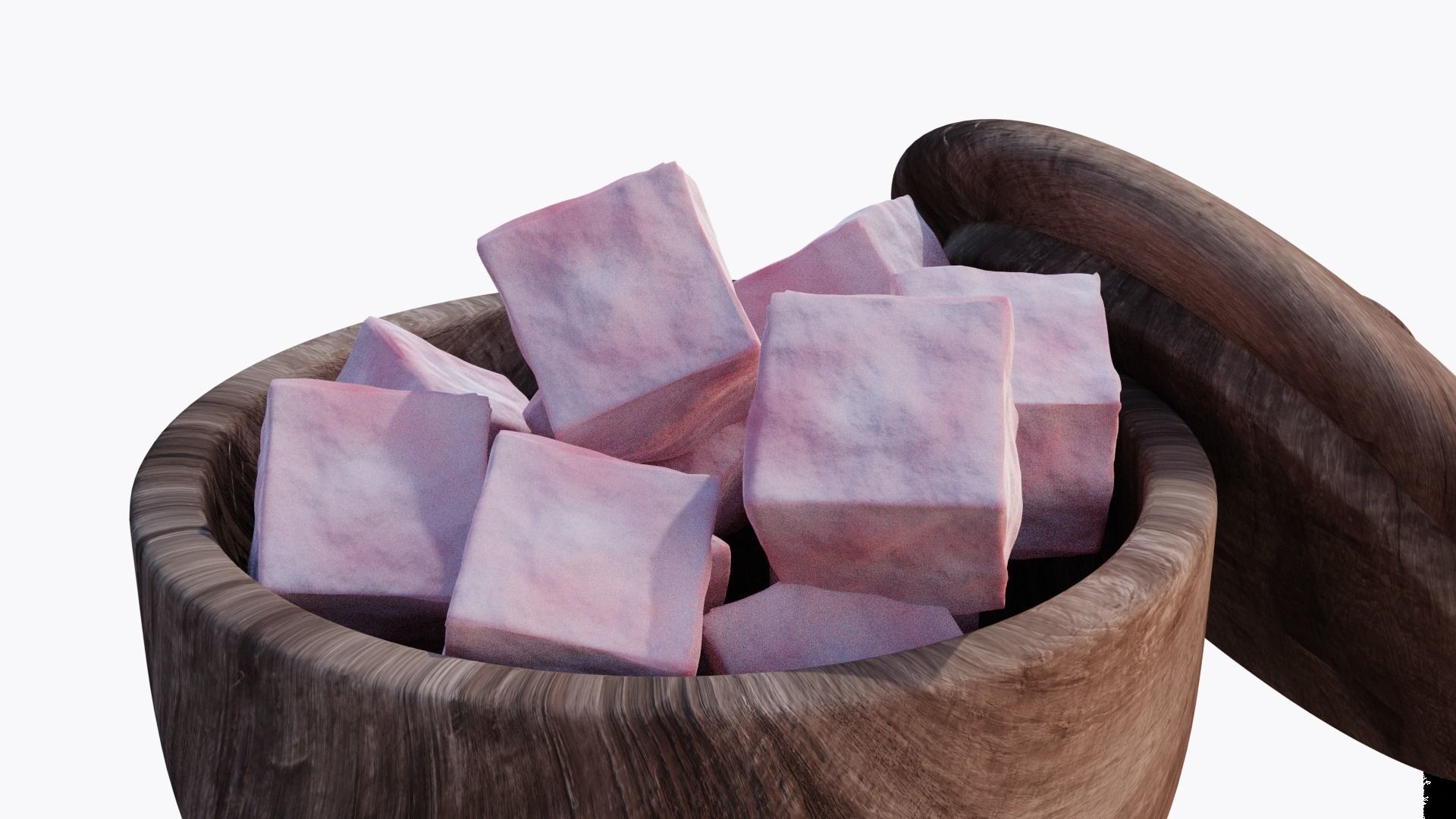 Turkish Delight Low-poly 3D model_4