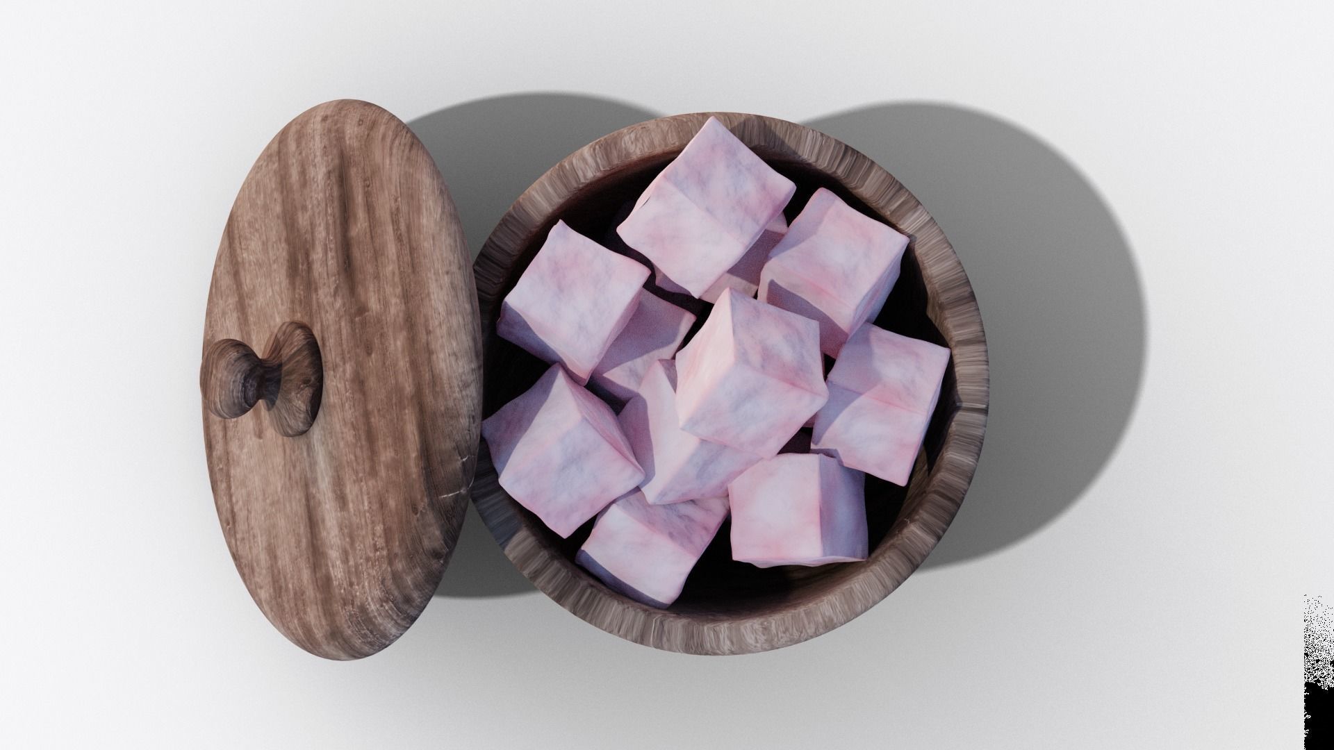 Turkish Delight Low-poly 3D model_2