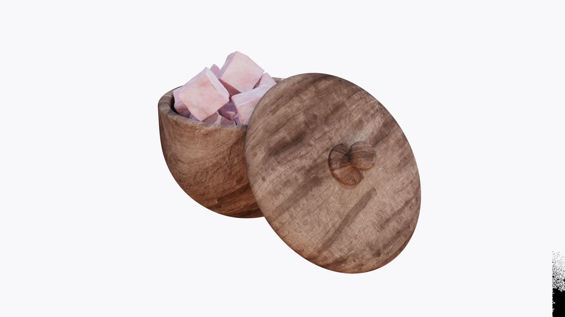 Turkish Delight Low-poly 3D model_3