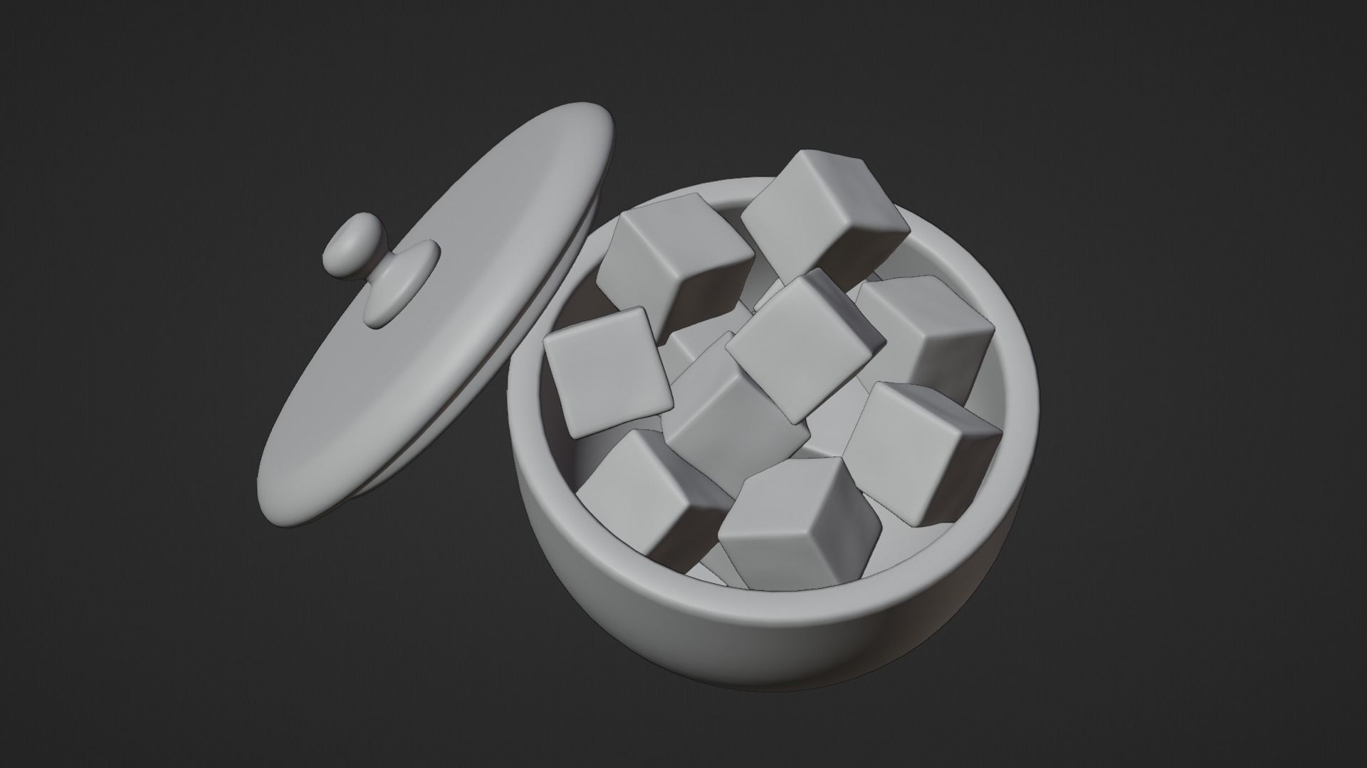 Turkish Delight Low-poly 3D model_9