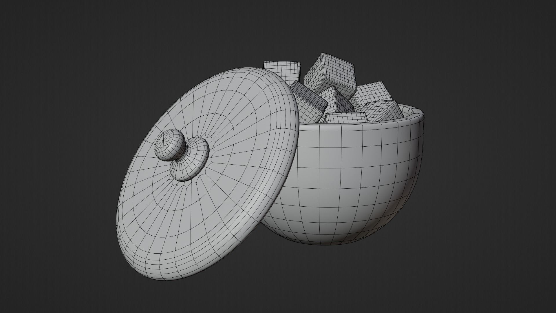 Turkish Delight Low-poly 3D model_7