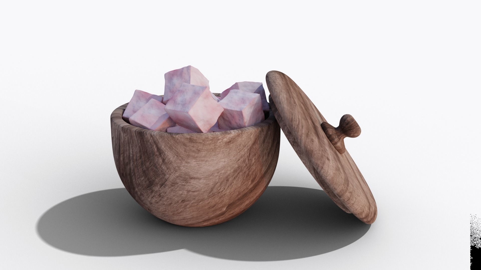 Turkish Delight Low-poly 3D model_1