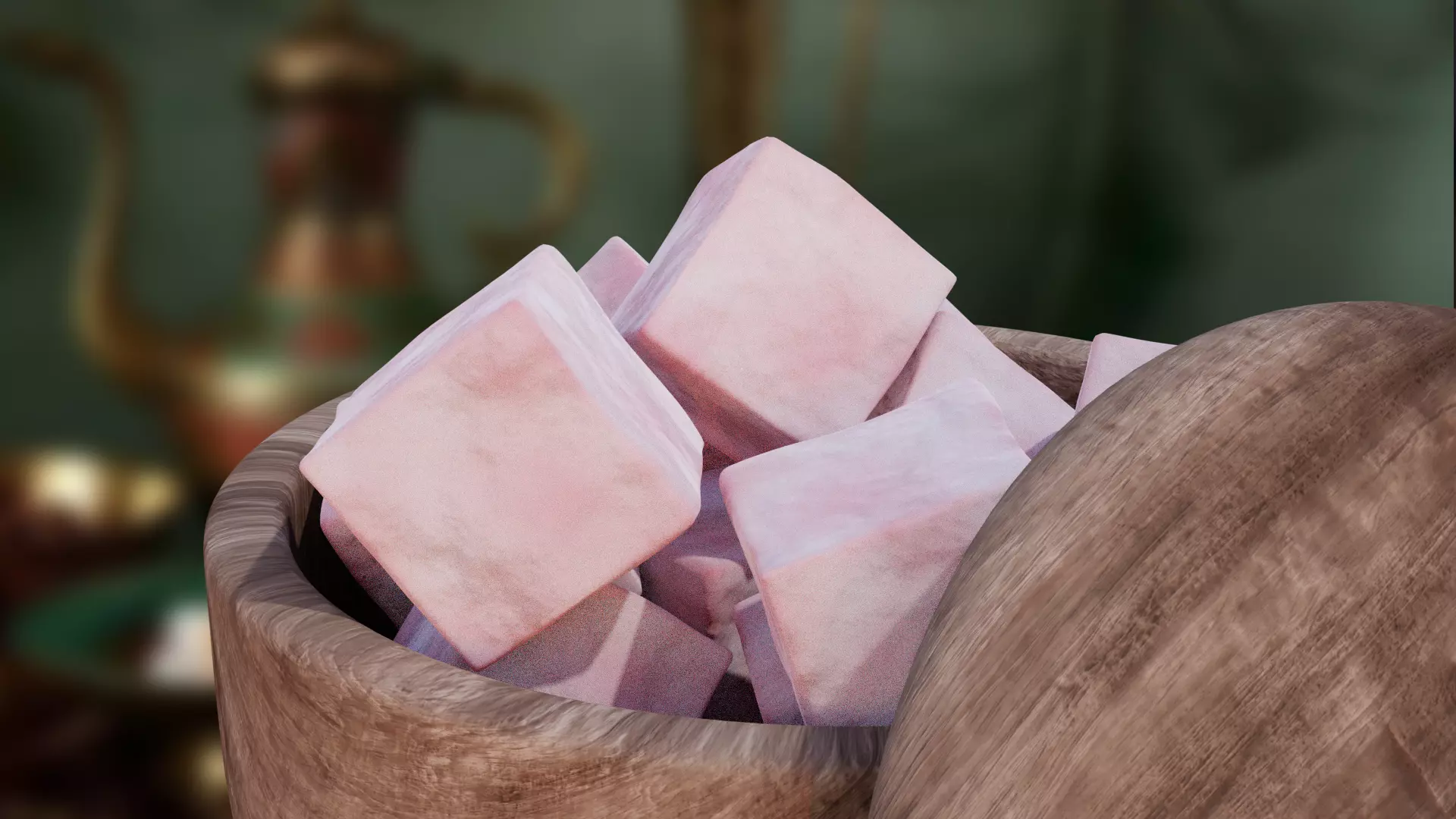 Turkish Delight Low-poly 3D model_0