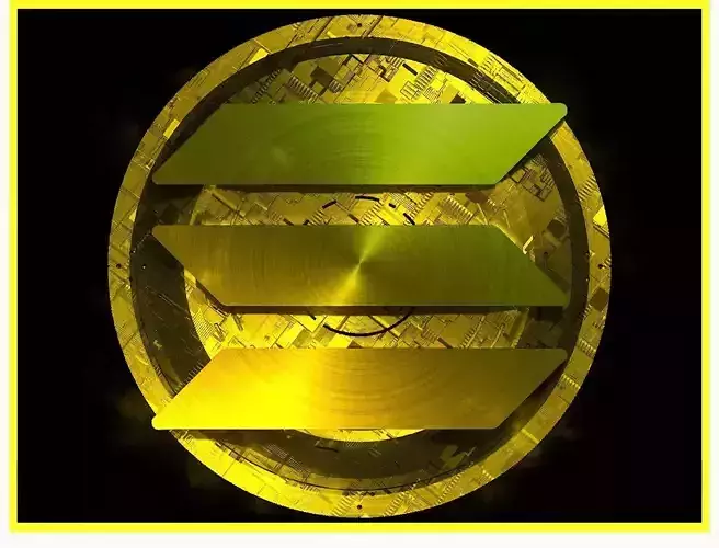 SOL Solana Btc Bitcoin Crypto Coin Token Blockchain Nft 0254