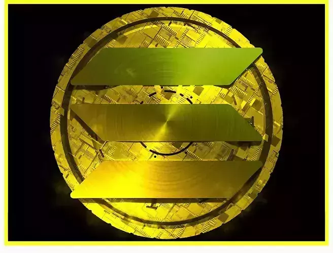 SOL Solana Btc Bitcoin Crypto Coin Token Blockchain Nft 0253