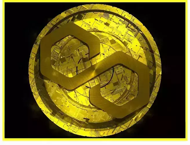 Polygon MATIC Btc Bitcoin Crypto Coin Token Blockchain Nft 0251