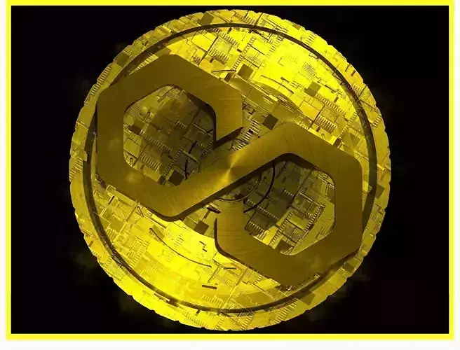 Polygon MATIC Btc Bitcoin Crypto Coin Token Blockchain Nft 0252