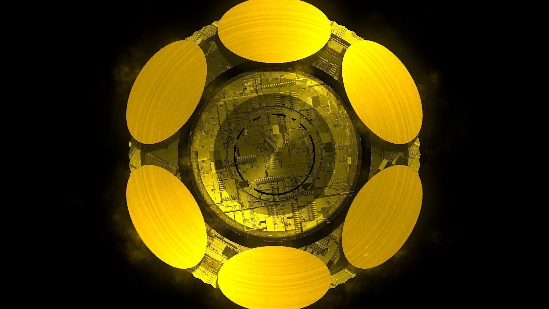 DOT Polkadot Btc Bitcoin Crypto Coin Token Blockchain Nft 0253 3D model_1