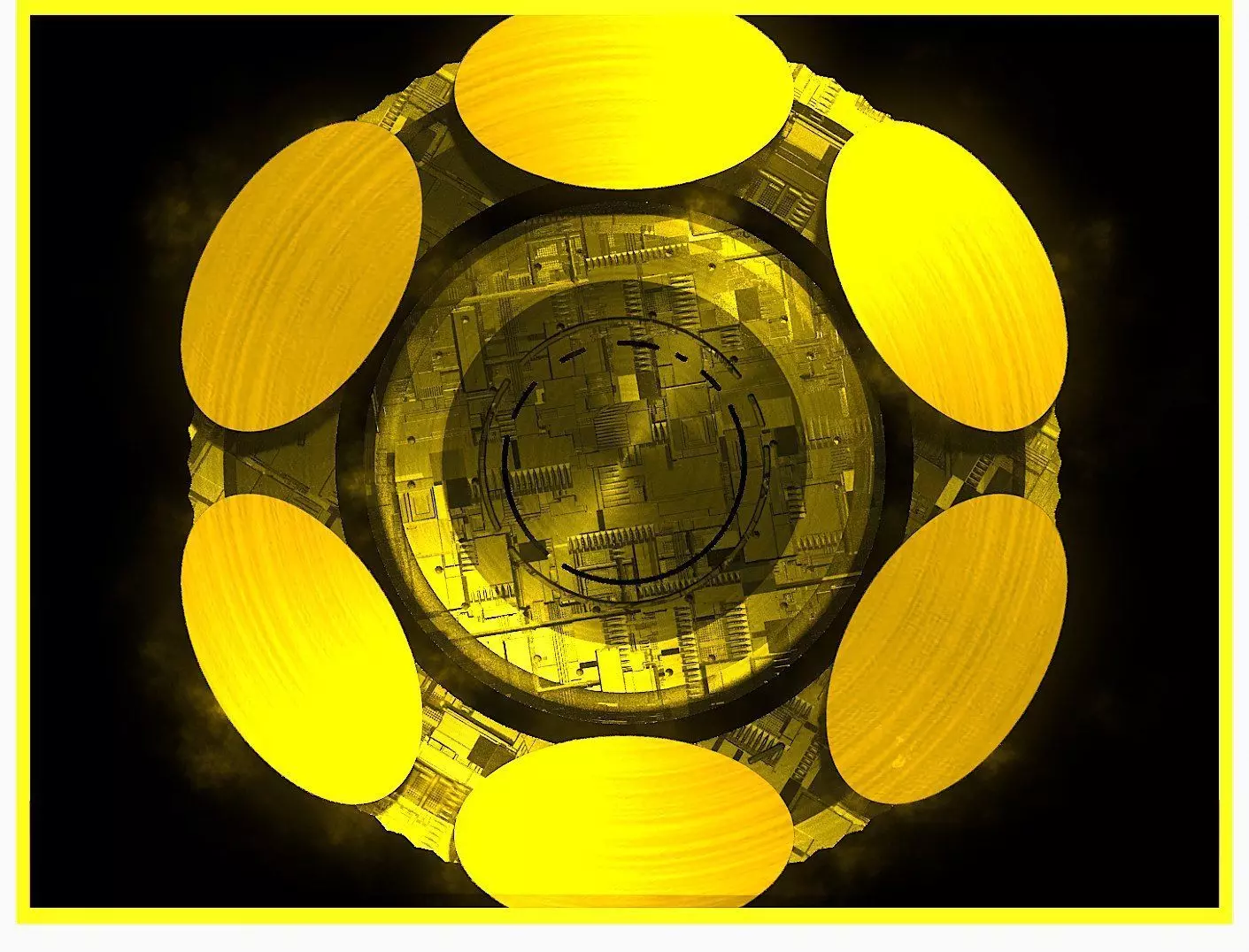 DOT Polkadot Btc Bitcoin Crypto Coin Token Blockchain Nft 0253 3D model_0