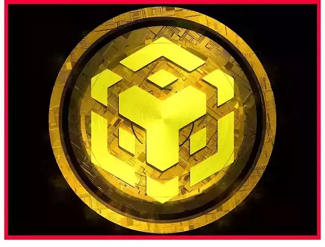 BNB Binance Btc Bitcoin Crypto Coin Token Blockchain Nft 0252 3D model