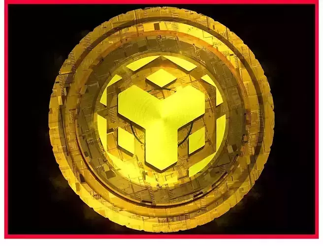 BNB Binance Btc Bitcoin Crypto Coin Token Blockchain Nft 0254 3D model
