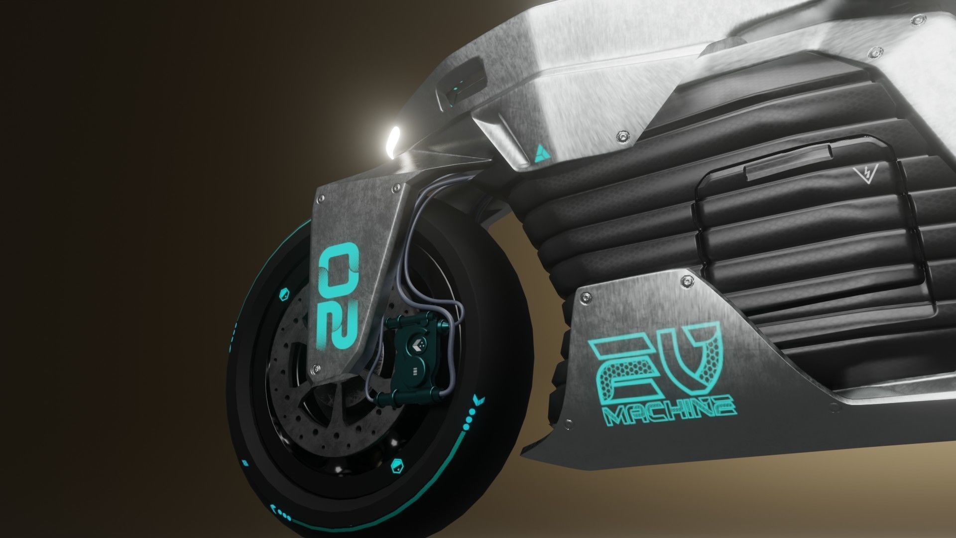 Sci-Fi concept Bike 2 3D model_6