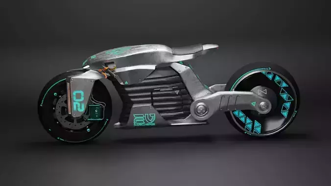 Sci-Fi concept Bike 2 3D model