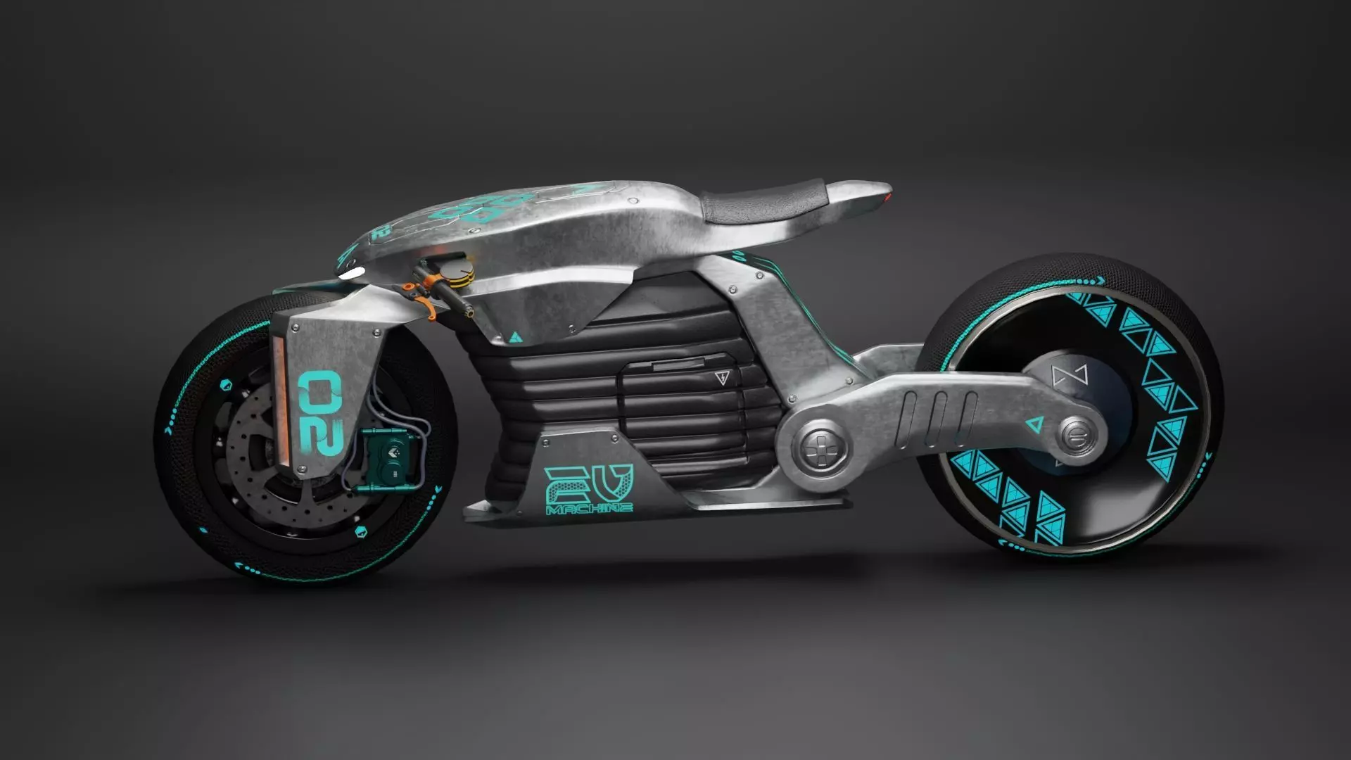 Sci-Fi concept Bike 2 3D model_0