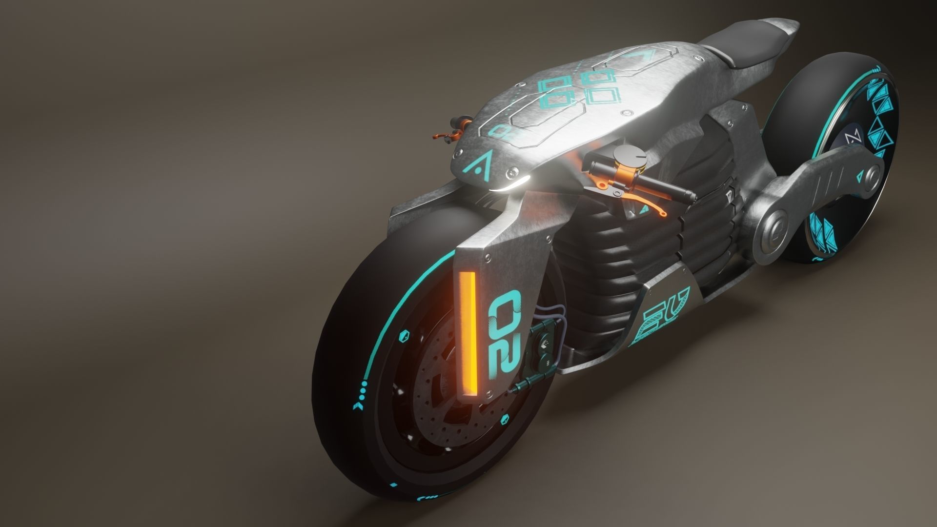 Sci-Fi concept Bike 2 3D model_13