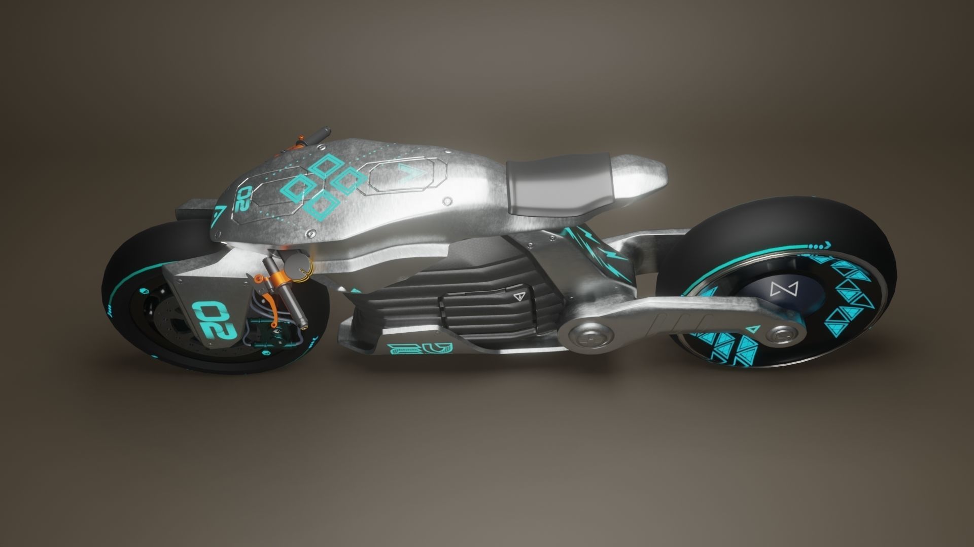 Sci-Fi concept Bike 2 3D model_14