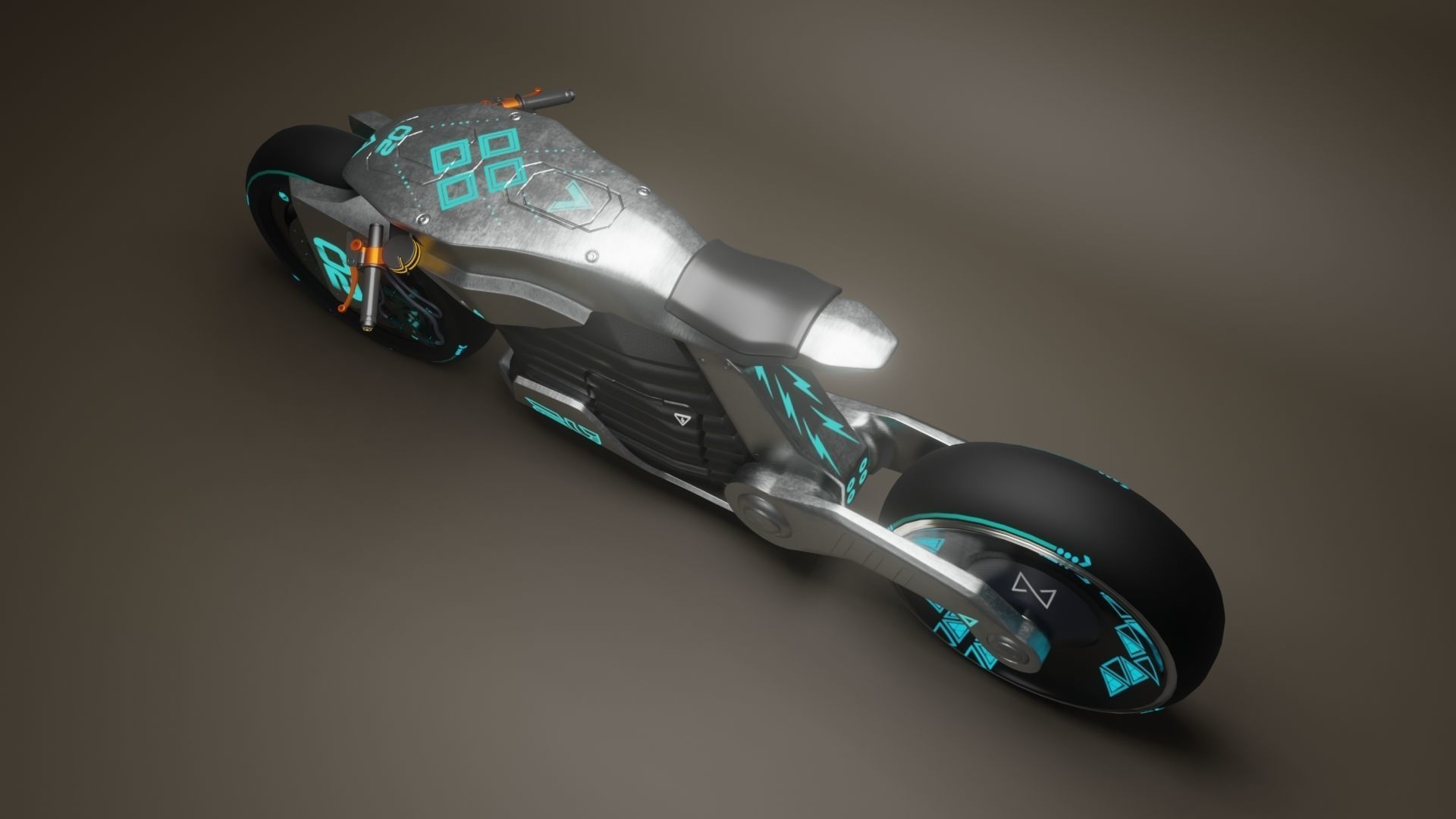 Sci-Fi concept Bike 2 3D model_23