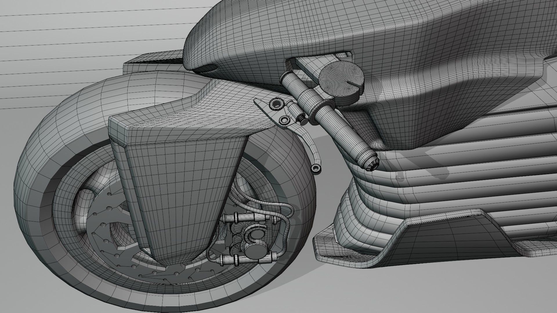 Sci-Fi concept Bike 2 3D model_45