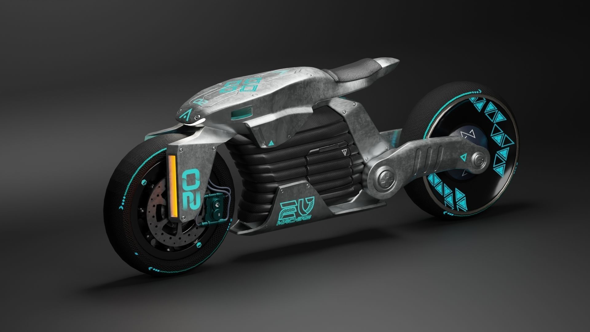 Sci-Fi concept Bike 2 3D model_44