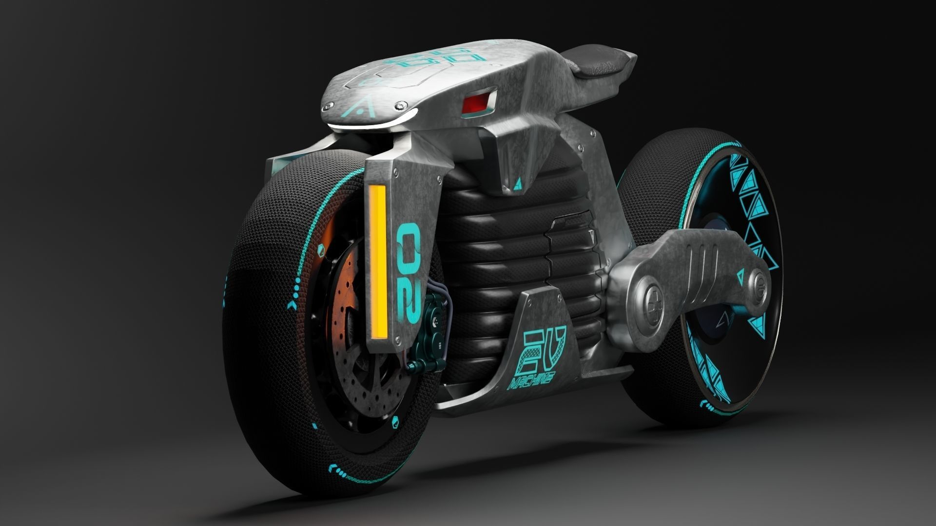 Sci-Fi concept Bike 2 3D model_46