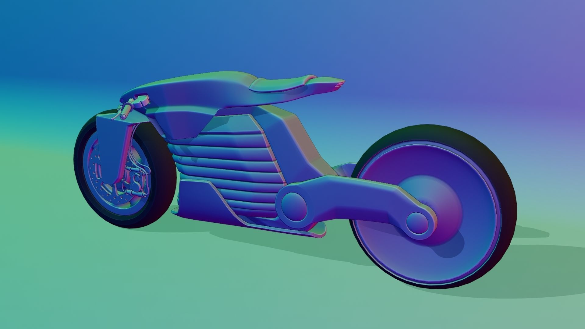 Sci-Fi concept Bike 2 3D model_29