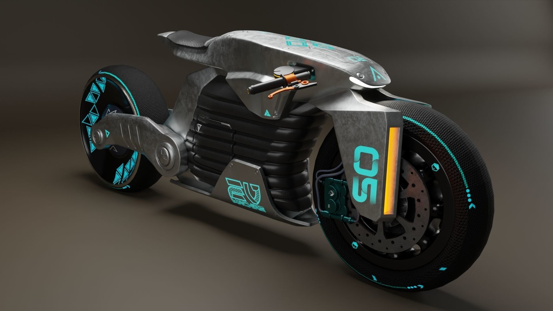Sci-Fi concept Bike 2 3D model_19