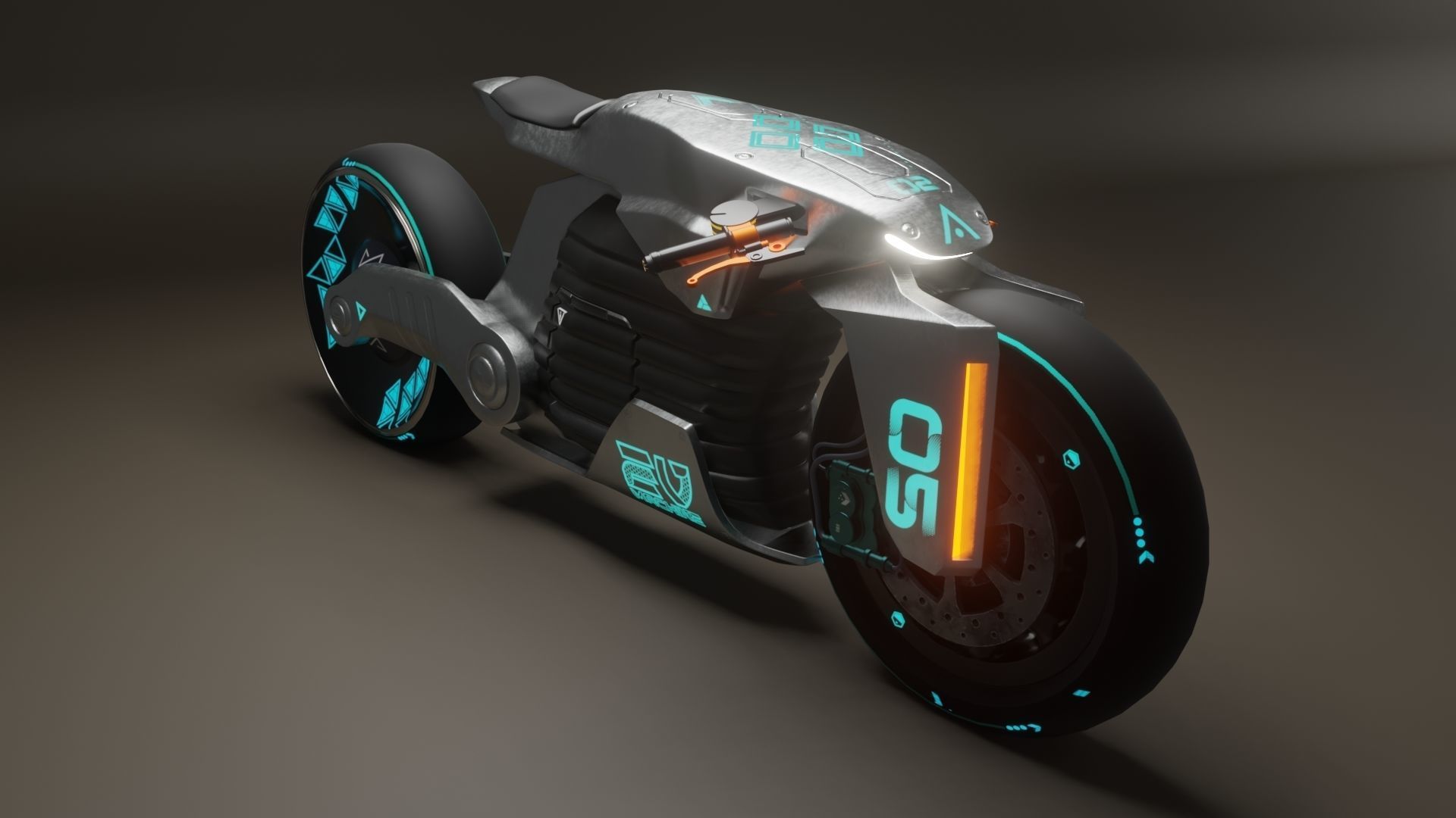 Sci-Fi concept Bike 2 3D model_17