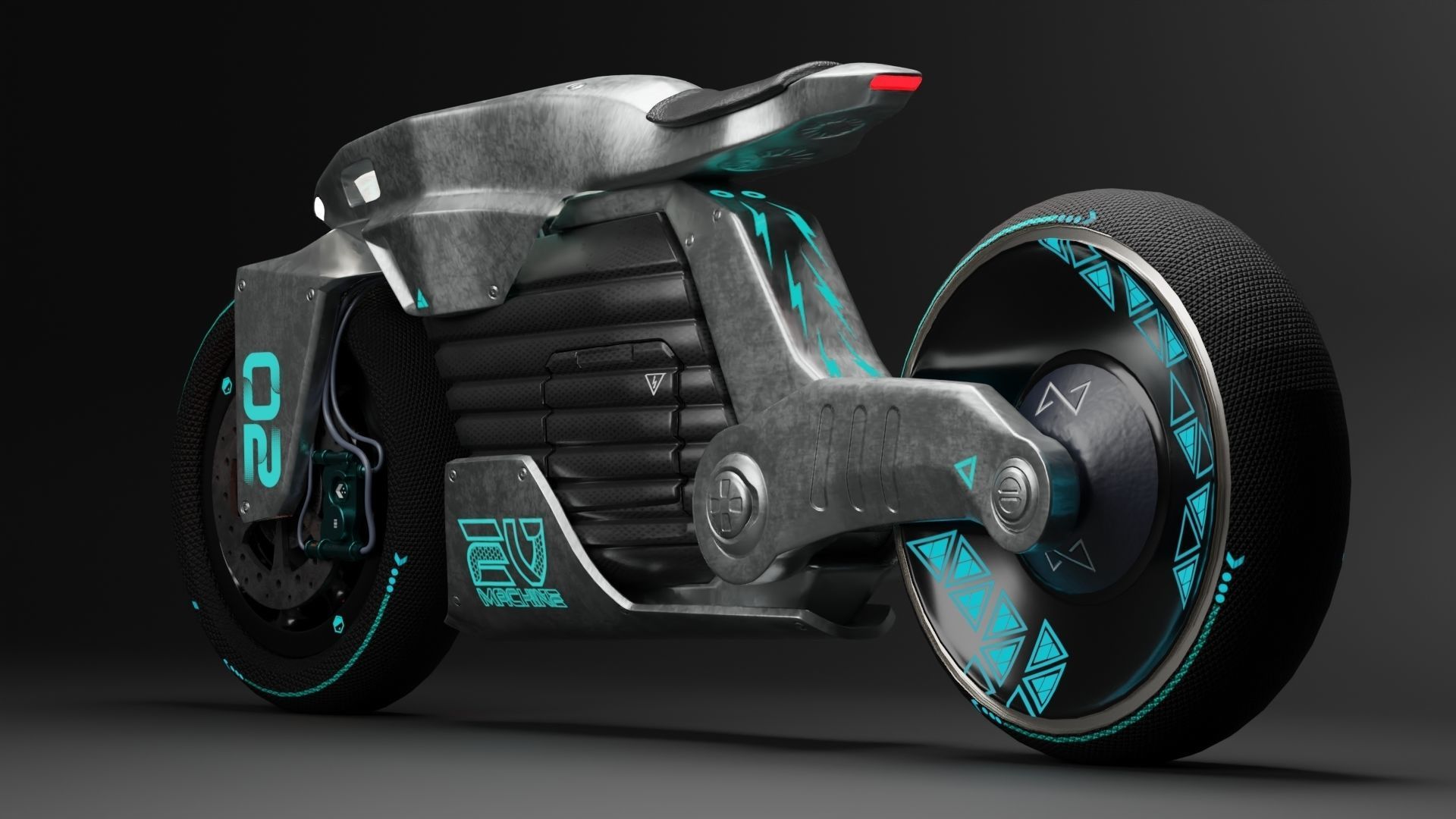 Sci-Fi concept Bike 2 3D model_47