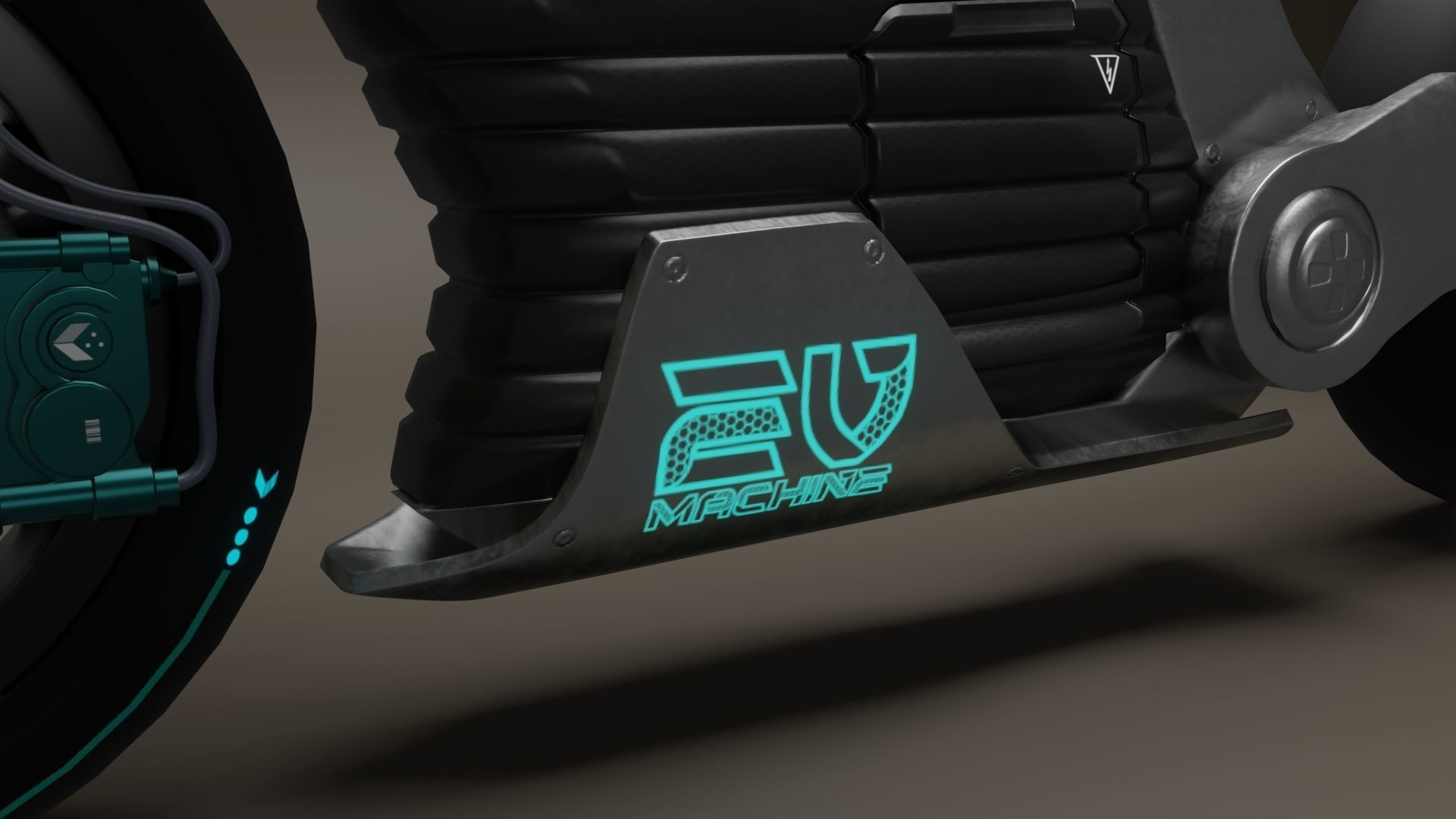 Sci-Fi concept Bike 2 3D model_24