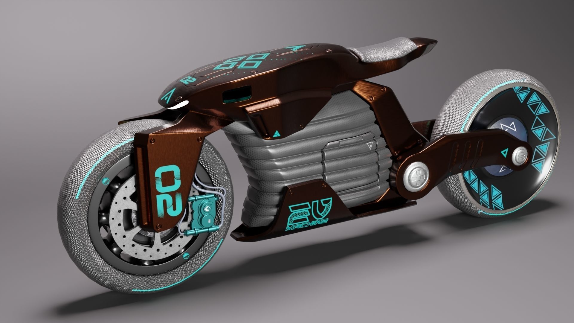 Sci-Fi concept Bike 2 3D model_15