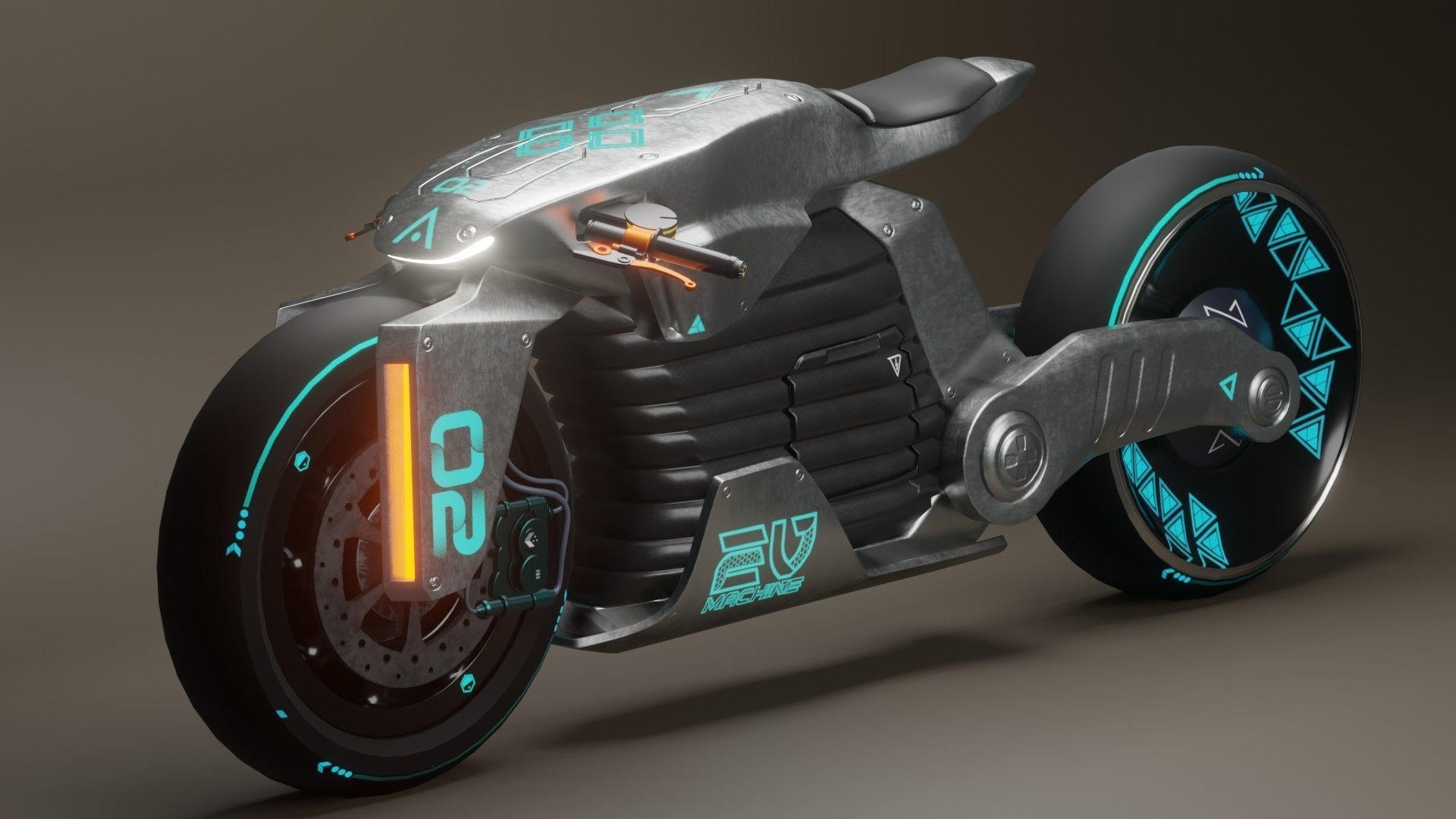 Sci-Fi concept Bike 2 3D model_1