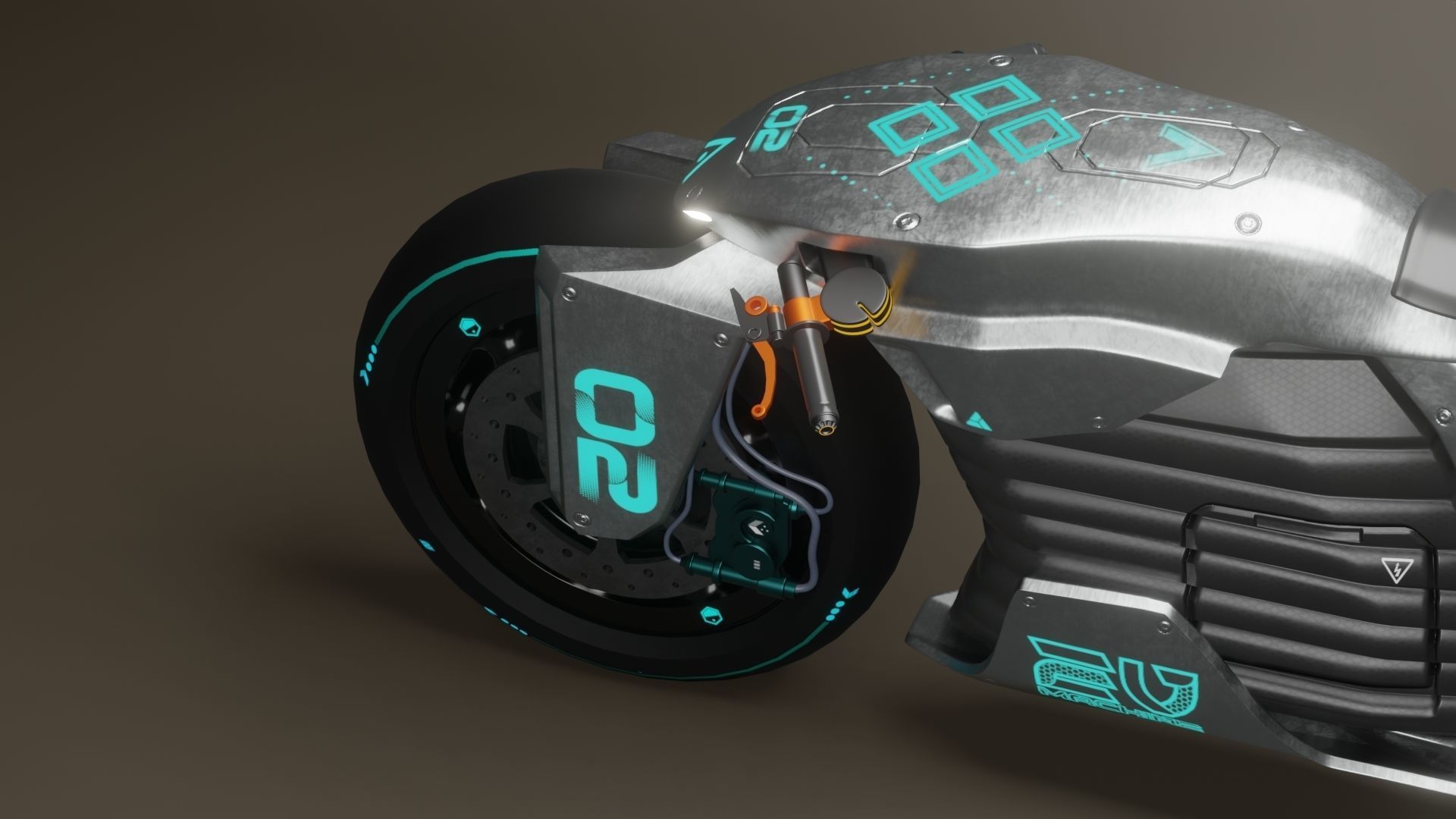 Sci-Fi concept Bike 2 3D model_10