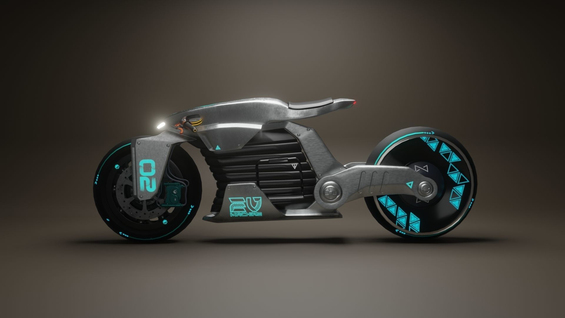 Sci-Fi concept Bike 2 3D model_3