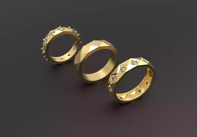 3 engagment ring in diffrent t size