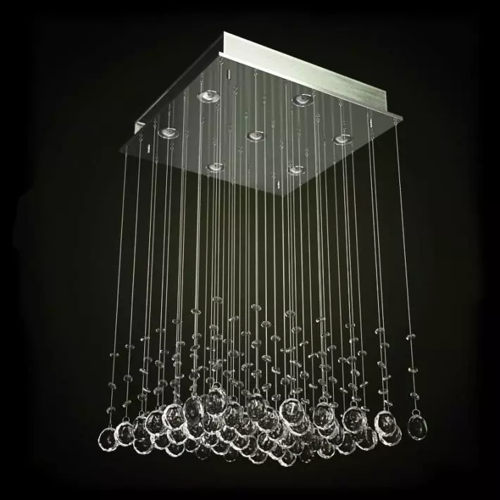 Modern Metal Light 3D model_0