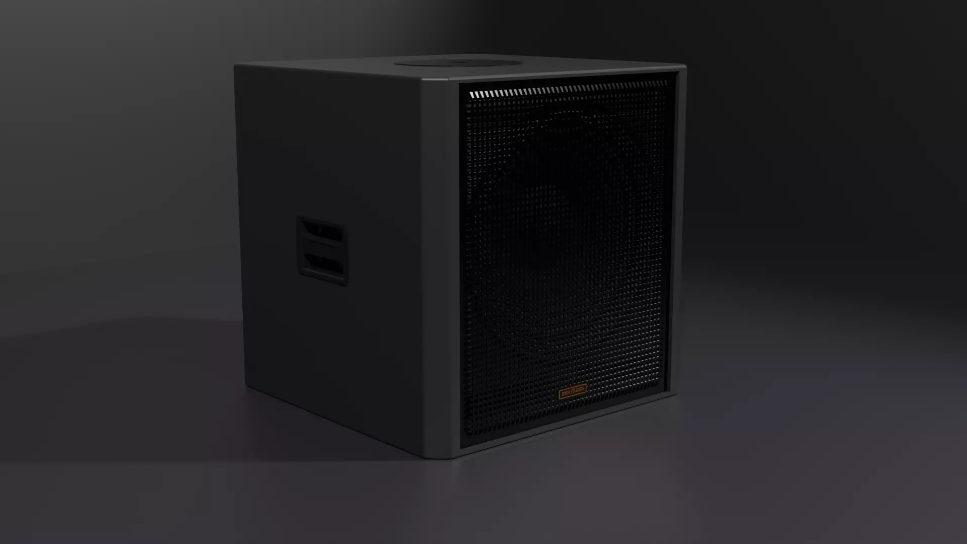 Simple 18inch PA Subwoofer Free low-poly 3D model