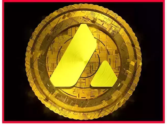 AVAX Avalanche Btc Bitcoin Crypto Coin Token Blockchain Nft 0250