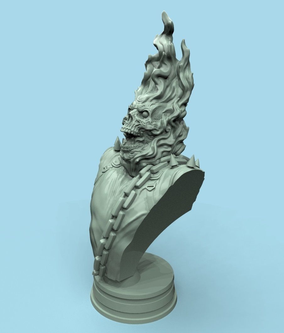 GHOST RIDER - PUNISHER - 180 mm 3D print model_4