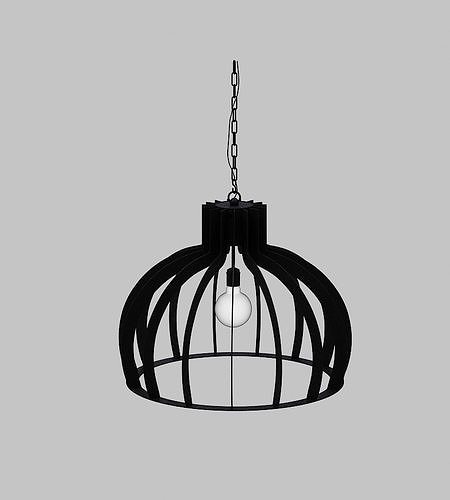 Hanging Lamp Low-poly 3D model