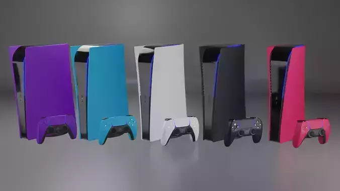 PS5 Digital Edition with DualSense Controller - Multicolored