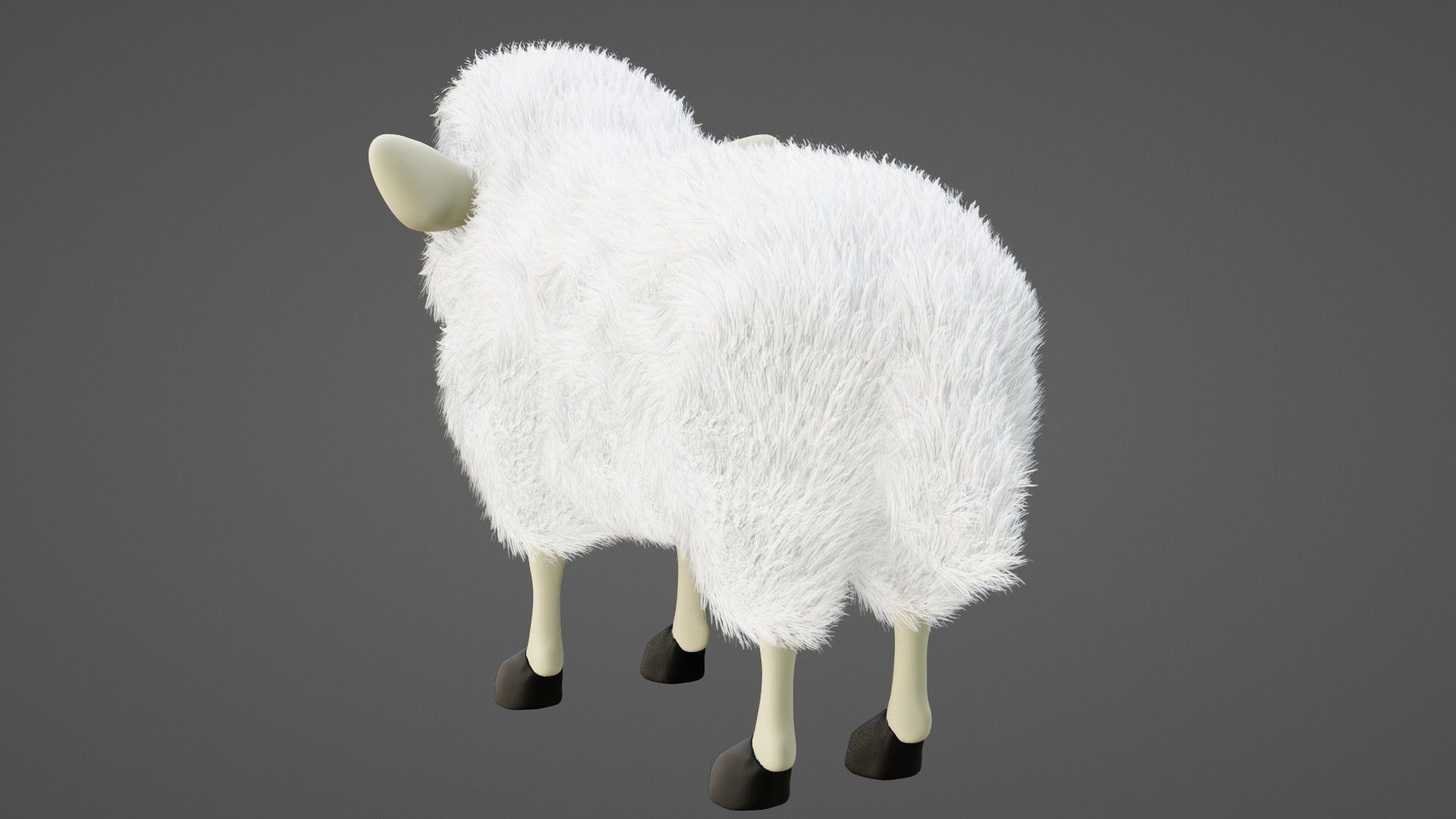 Cartoon Sheep 3D Model 3D model_5