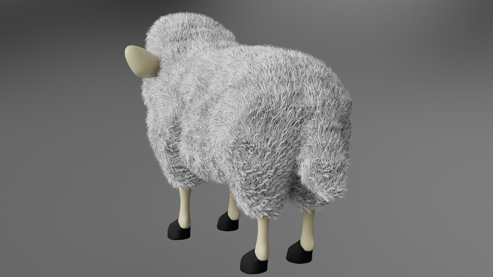 Cartoon Sheep 3D Model 3D model_4