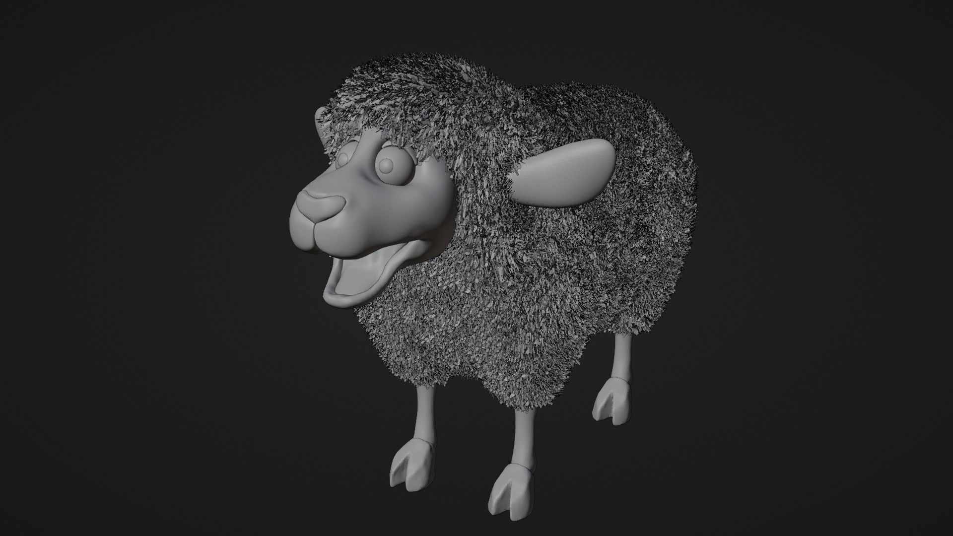 Cartoon Sheep 3D Model 3D model_9