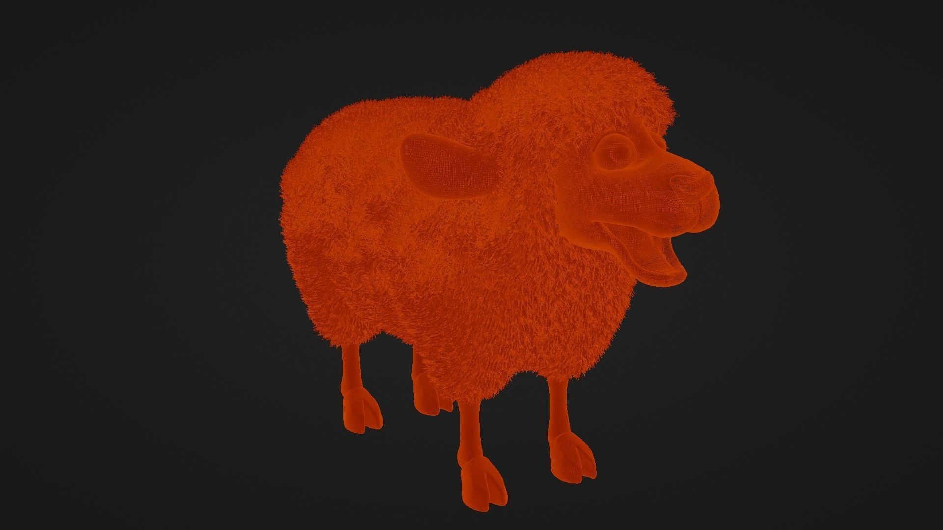 Cartoon Sheep 3D Model 3D model_8