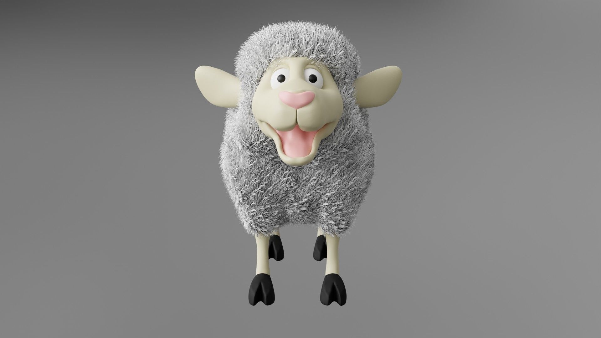 Cartoon Sheep 3D Model 3D model_1