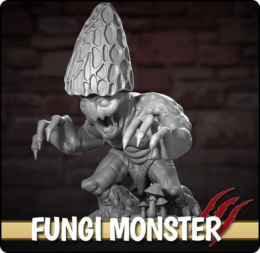 Fungi Monster RPG Miniature 3D print model