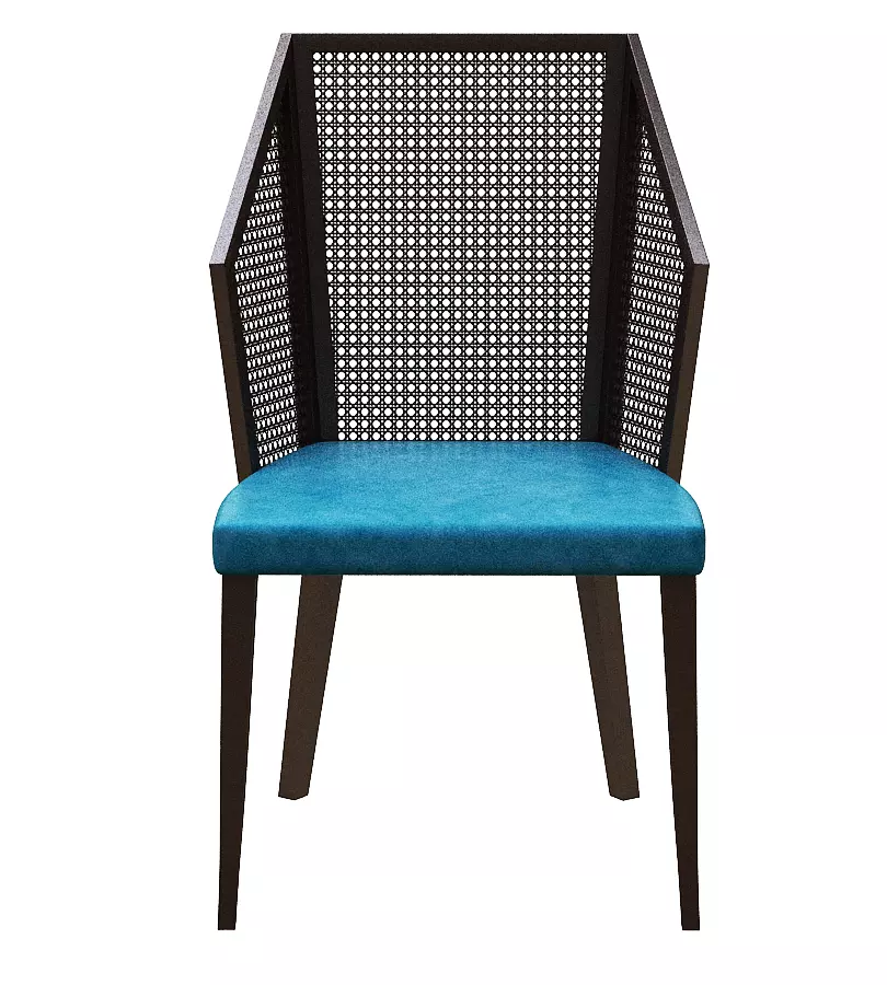 Wicker Chair Low-poly 3D model