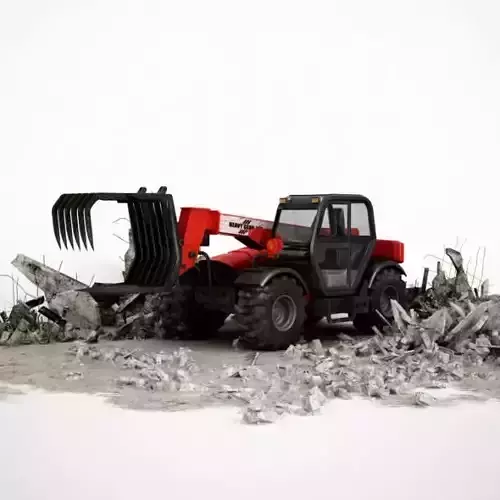 Industrial Red Tractor