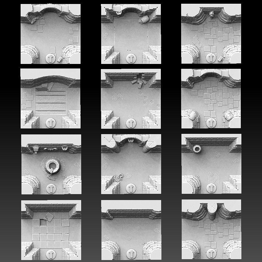 Drakborgen and Dungeonquest 3D Tile Set 3D print model_6