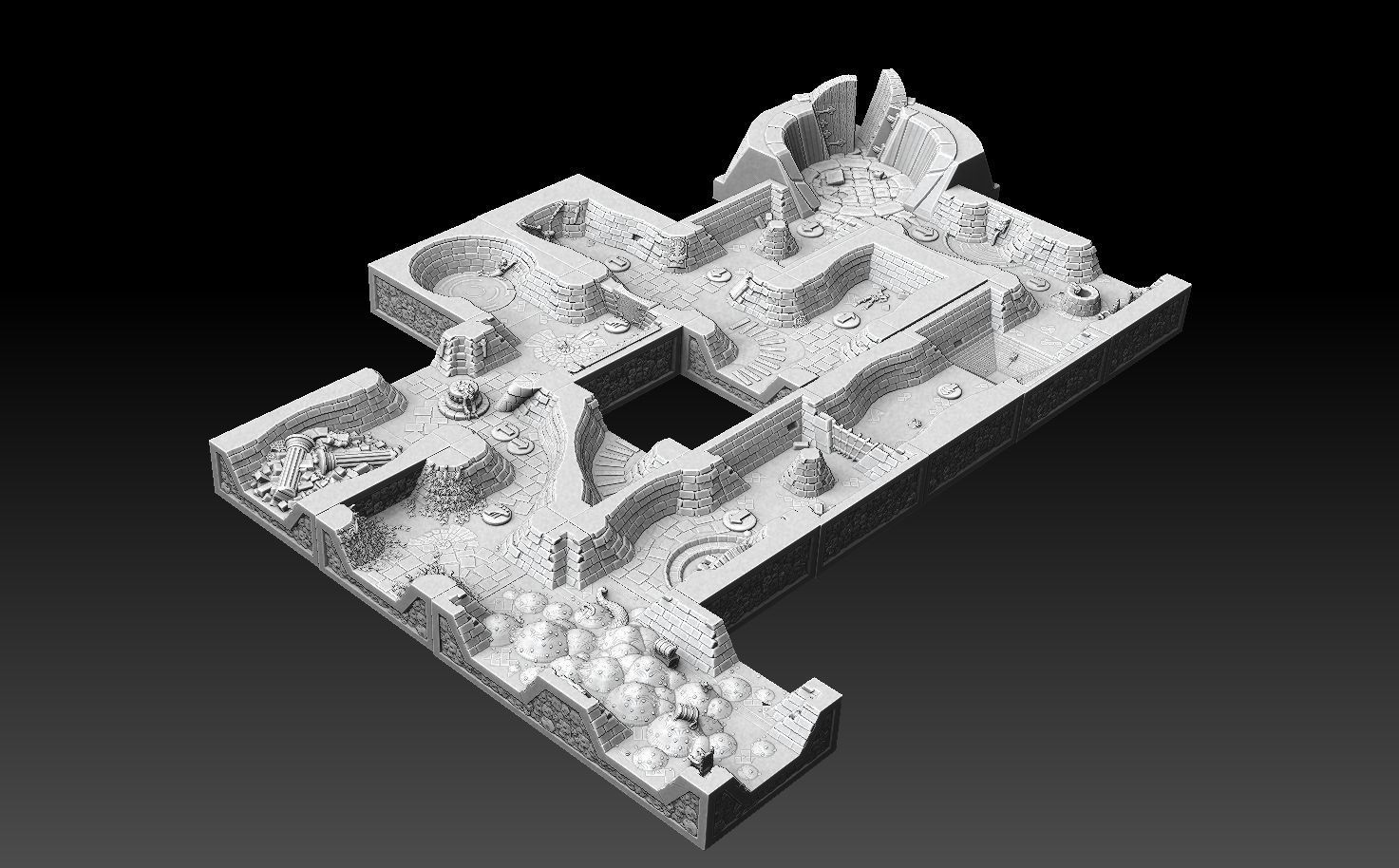Drakborgen and Dungeonquest 3D Tile Set 3D print model_18